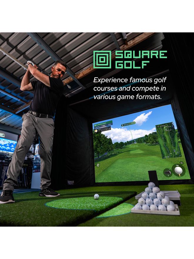 Square Golf Indoor Launchmonitor und Golfsimulator 999