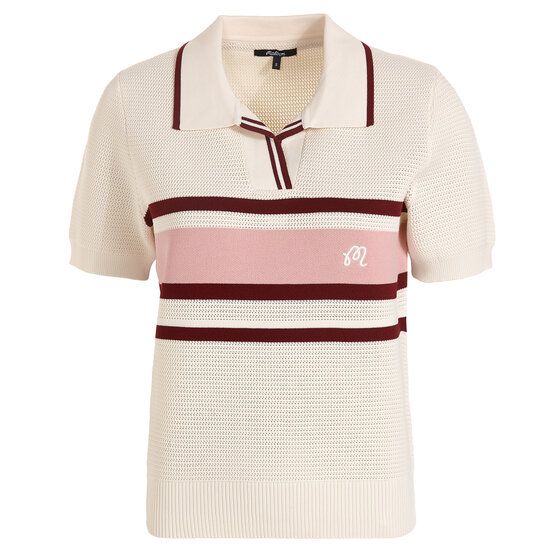 Malbon CARINA Halbarm Polo ecru