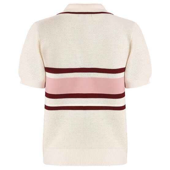 Malbon CARINA Halbarm Polo ecru