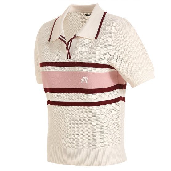 Malbon CARINA Halbarm Polo ecru