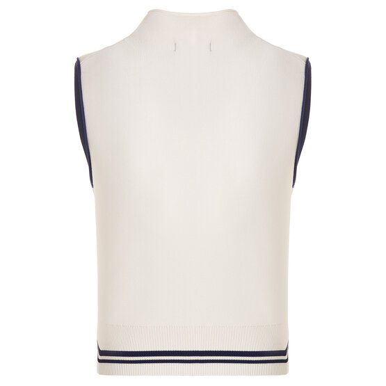 Malbon KARA MOCK NECK VEST Strick Pullunder ecru