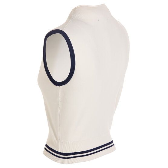 Malbon KARA MOCK NECK VEST Strick Pullunder ecru