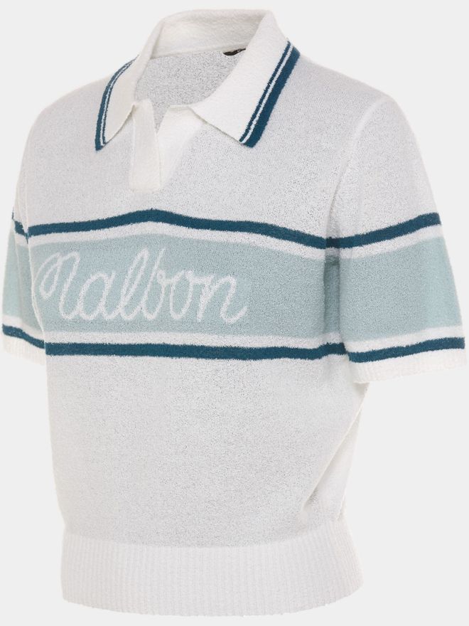 Malbon JADE POLO SWEATER Halbarm Polo weiß