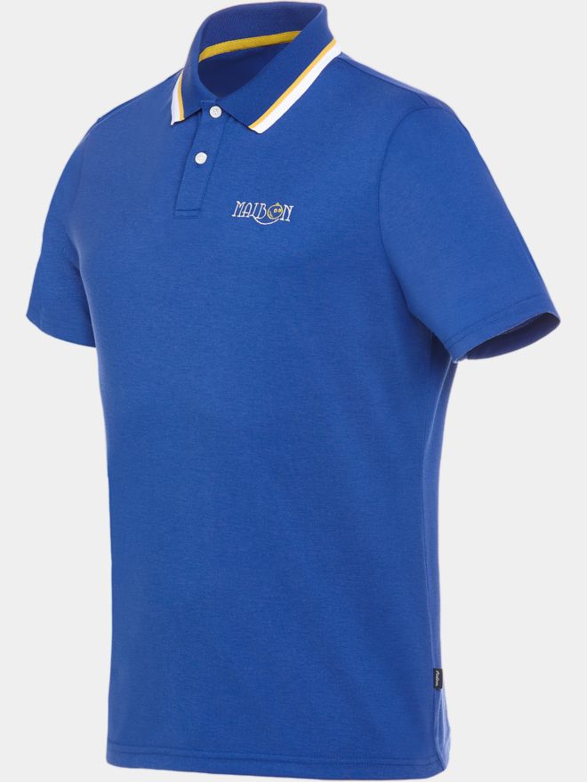 Malbon GRASSE PIQUE Halbarm Polo blau