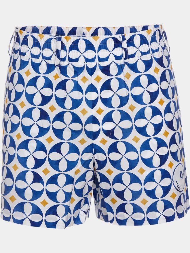 Malbon RIVIERA SCOOTER SHORT Bermuda Hose weiß