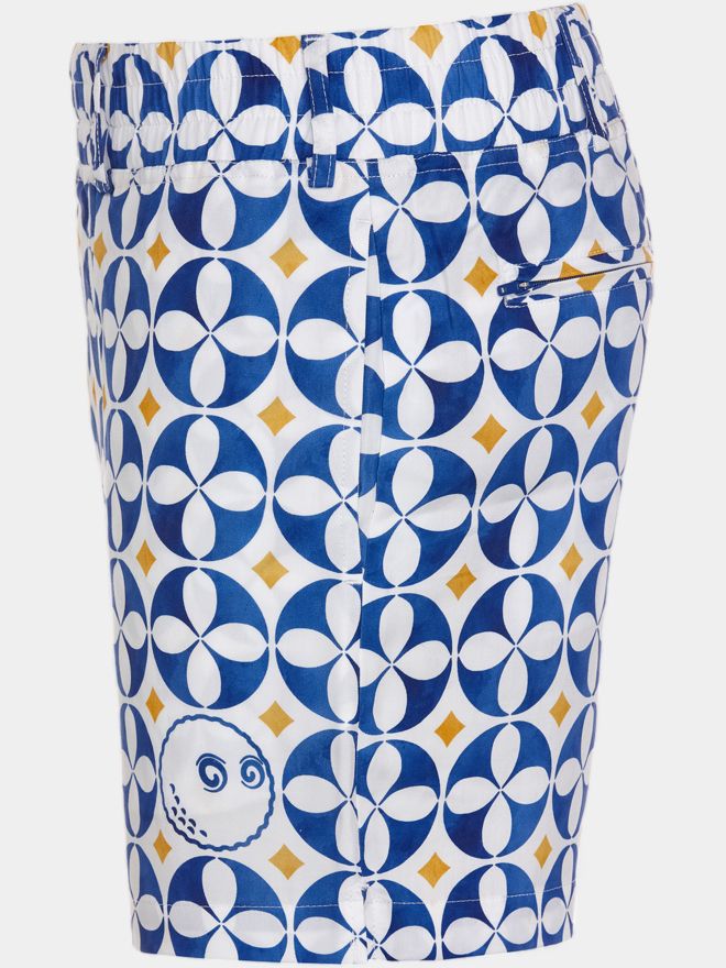 Malbon RIVIERA SCOOTER SHORT Bermuda Hose weiß