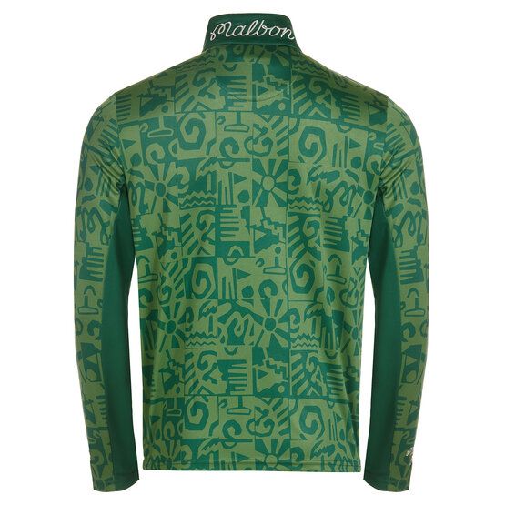 Malbon CAPO PERFORMANCE QUARTER ZIP Stretch Midlayer grün