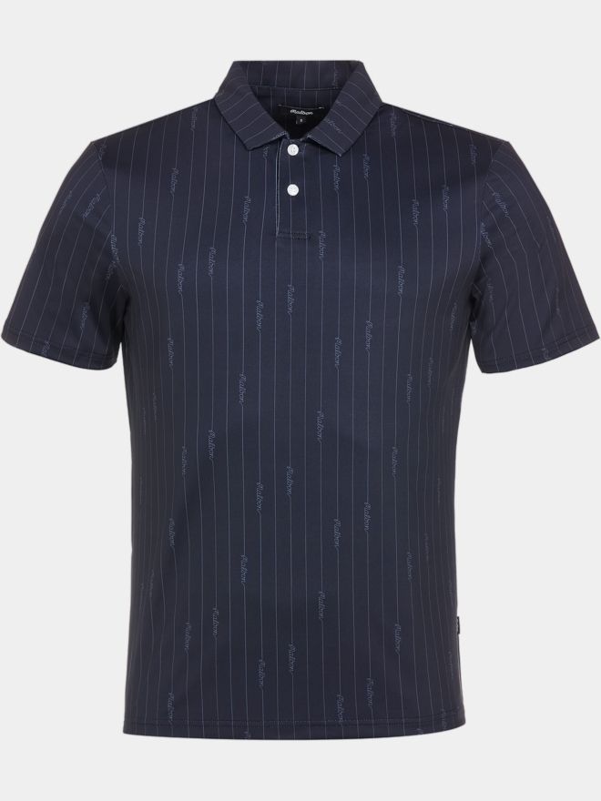 Malbon PERFORMANCE PIQUE Halbarm Polo schwarz