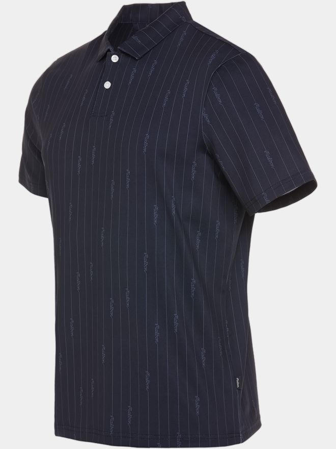 Malbon PERFORMANCE PIQUE Halbarm Polo schwarz