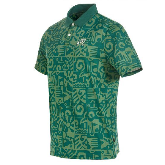 Malbon MEZZO PERFORMANCE PIQUE PRINTED Halbarm Polo grün