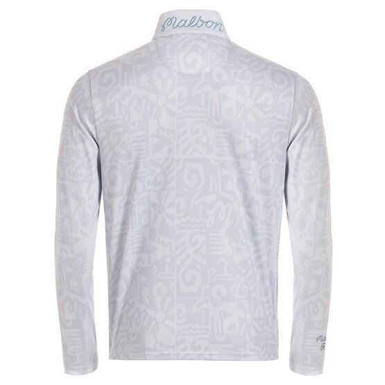 Malbon CAPO PERFORMANCE QUARTER ZIP Stretch Midlayer silber