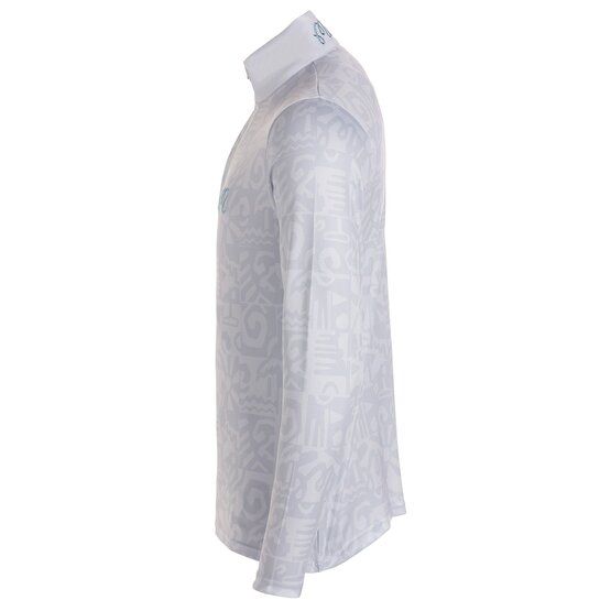 Malbon CAPO PERFORMANCE QUARTER ZIP Stretch Midlayer silber