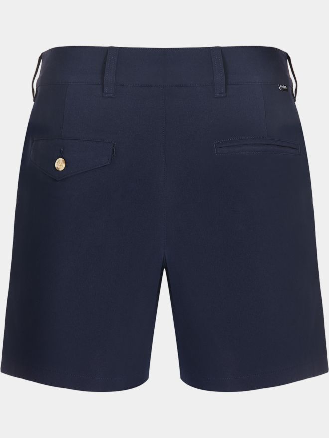 Malbon CLASSIC PLEATED SHORT reg Bermuda Hose navy