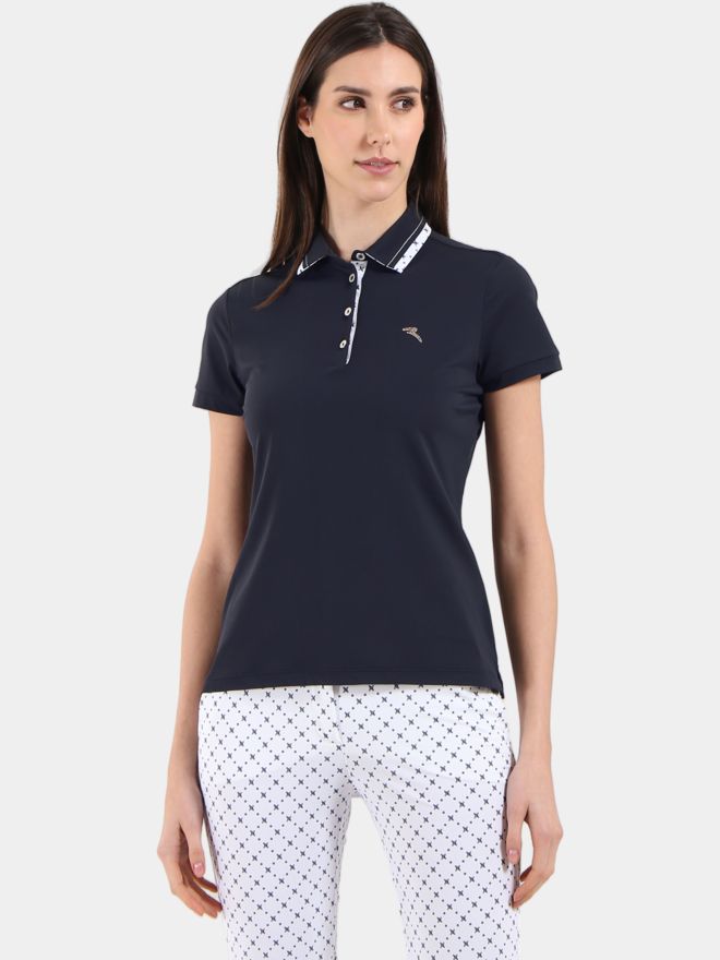 Chervo AQUAMARINE Halbarm Polo navy
