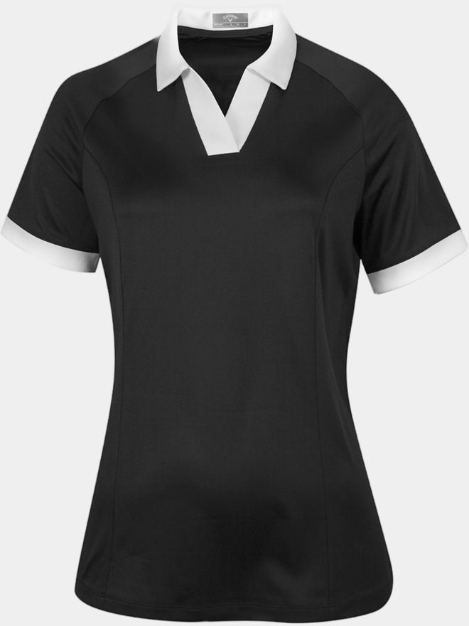 Callaway Colour Block Halbarm Polo schwarz