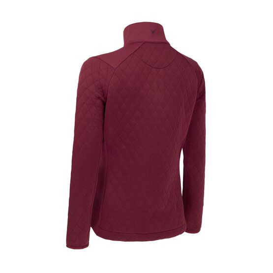 Callaway LS 1/4 ZIP QUILTED KNIT LAYER rot