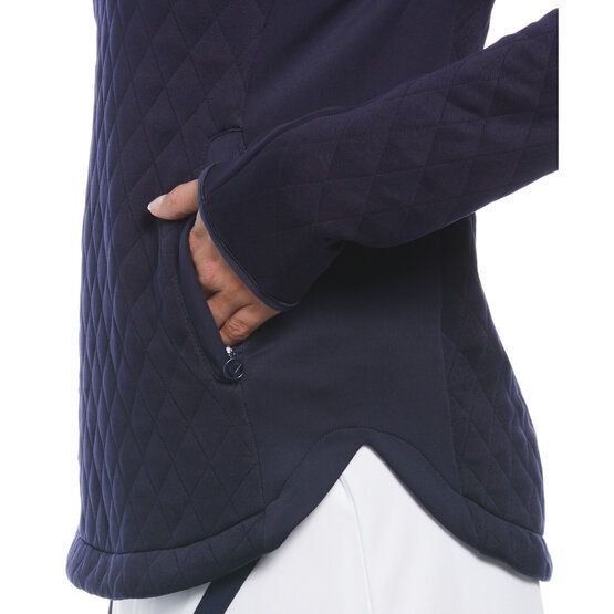 Callaway LS 1/4 ZIP QUILTED KNIT LAYER navy