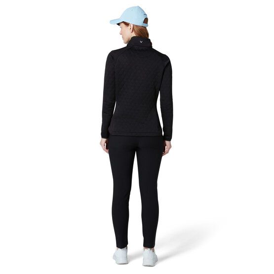 Callaway LS 1/4 ZIP QUILTED KNIT LAYER schwarz
