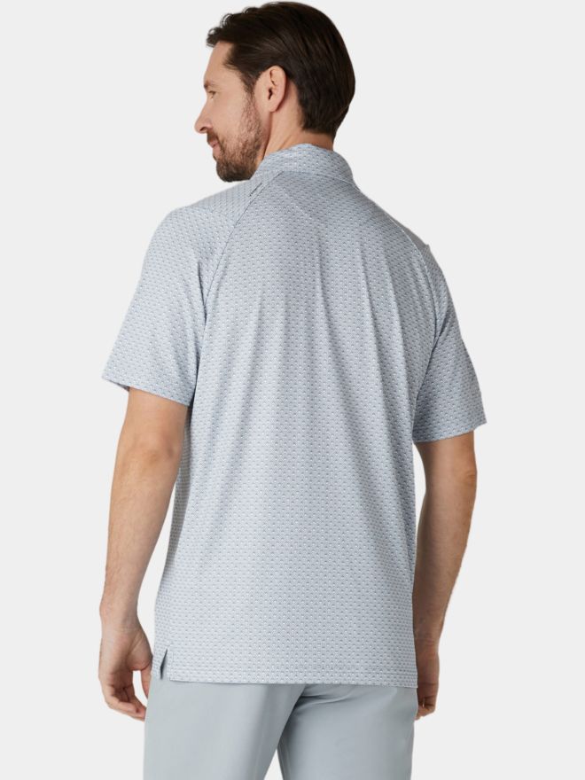 Callaway Tee Allover Print Halbarm Polo grau