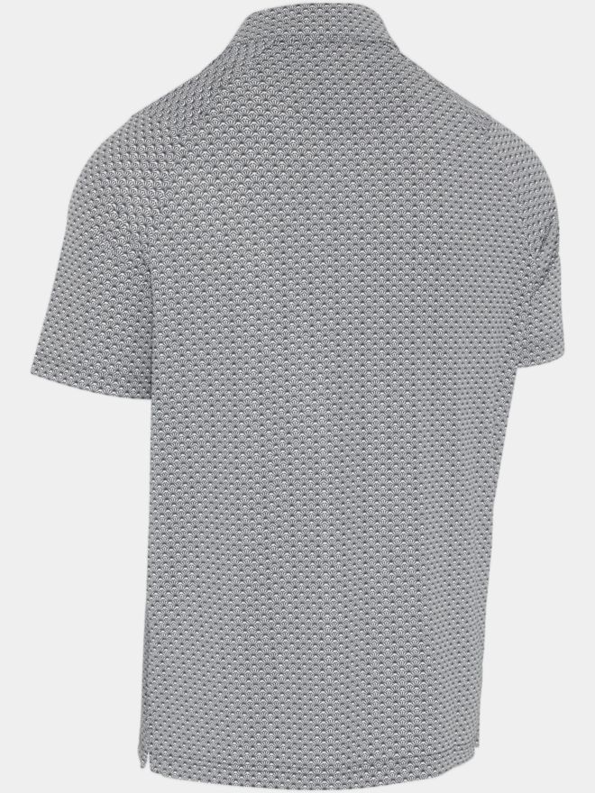 Callaway Tee Allover Print Halbarm Polo schwarz