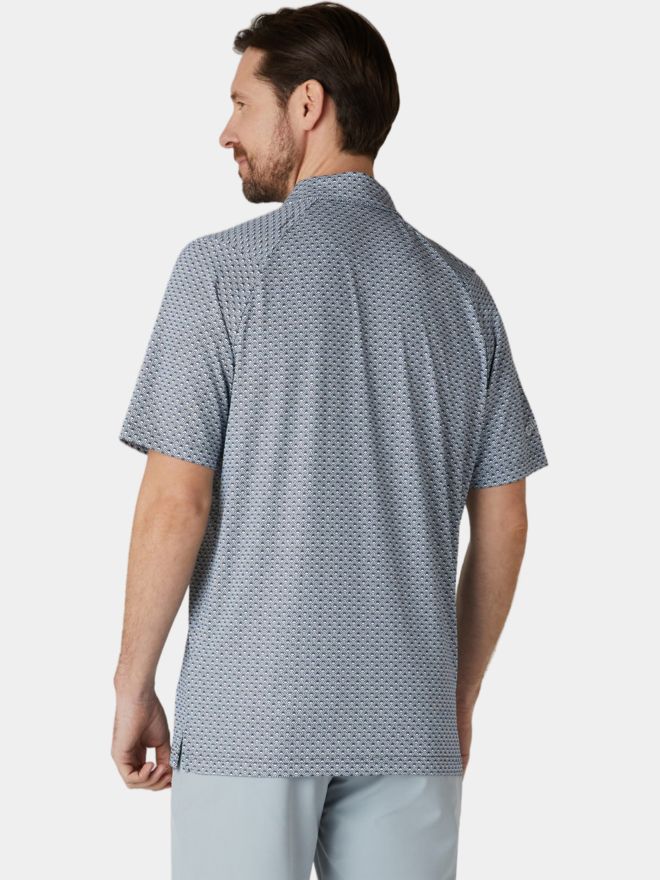 Callaway Tee Allover Print Halbarm Polo schwarz
