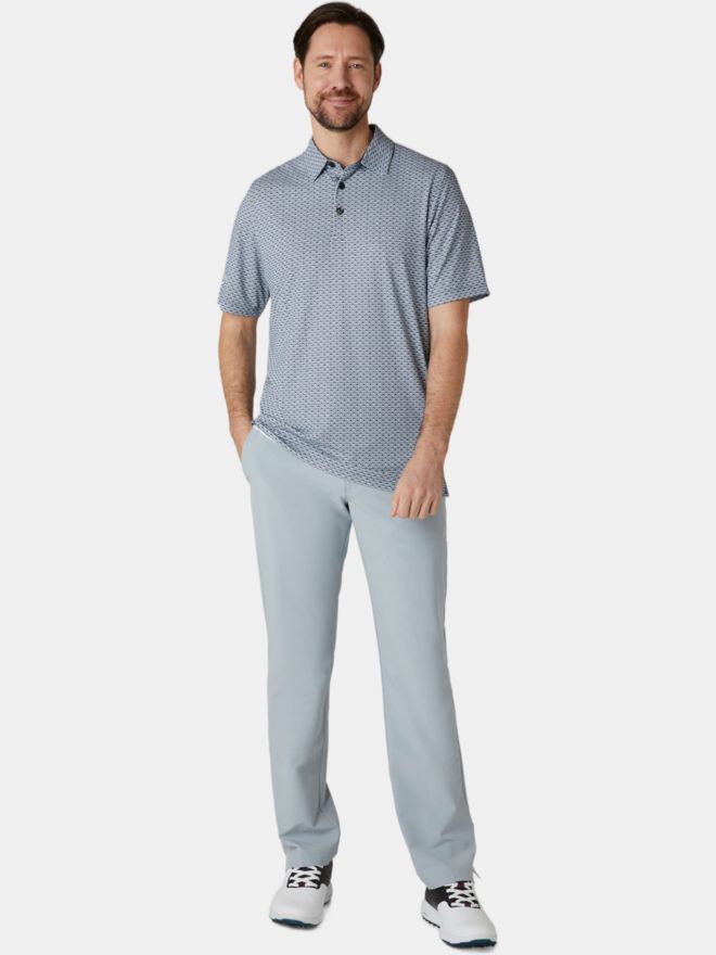 Callaway Tee Allover Print Halbarm Polo schwarz