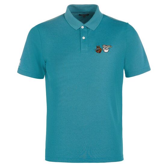 Malbon TWO MAN SCRAMBLE PIQUE Halbarm Polo petrol