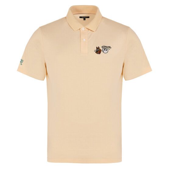 Malbon TWO MAN SCRAMBLE PIQUE Halbarm Polo sand
