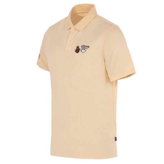 Malbon TWO MAN SCRAMBLE PIQUE Halbarm Polo sand