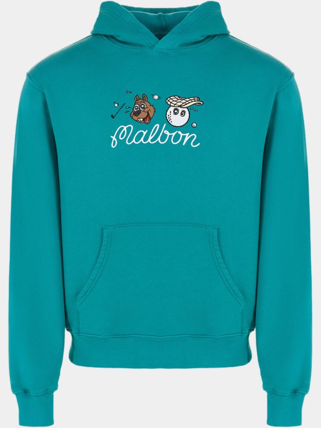 Malbon TWO MAN SCRAMBLE Sweat Hoodie petrol