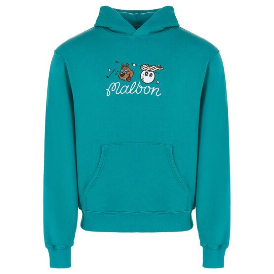 Malbon Malnon TWO MAN SCRAMBLE Sweat Hoodie petrol