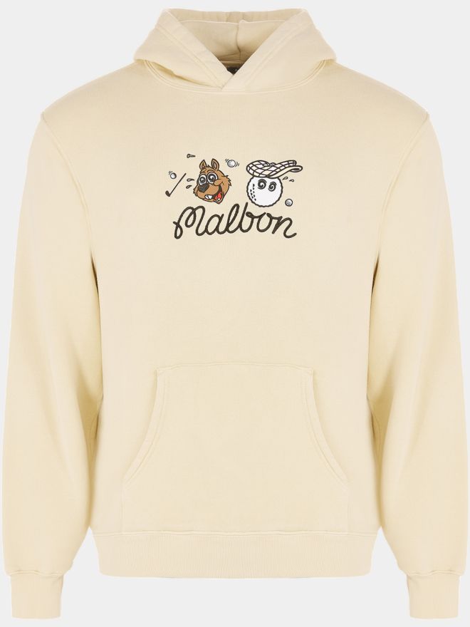 Malbon TWO MAN SCRAMBLE Sweat Hoodie sand