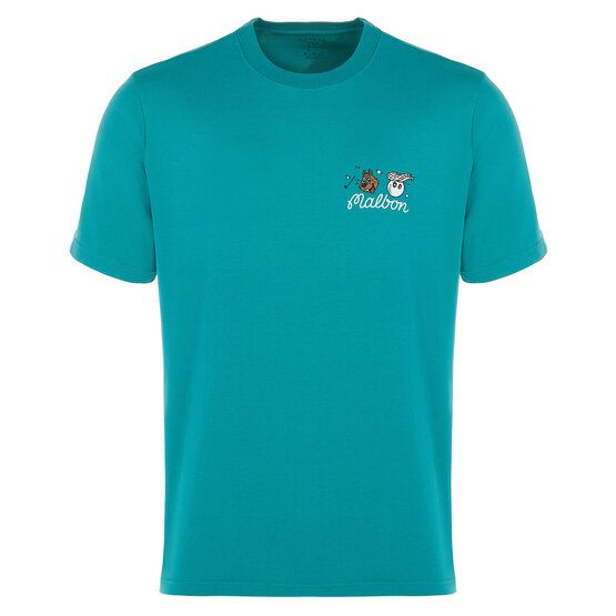 Malbon TWO MAN SCRAMBLE T-SHIRT petrol