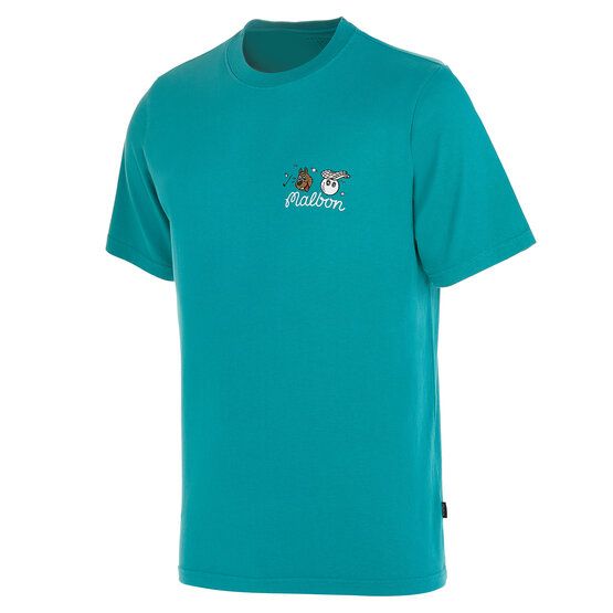 Malbon TWO MAN SCRAMBLE T-SHIRT petrol