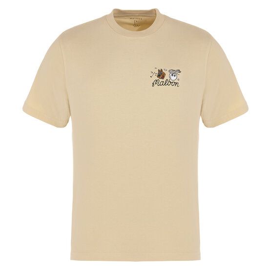 Malbon TWO MAN SCRAMBLE T-SHIRT sand