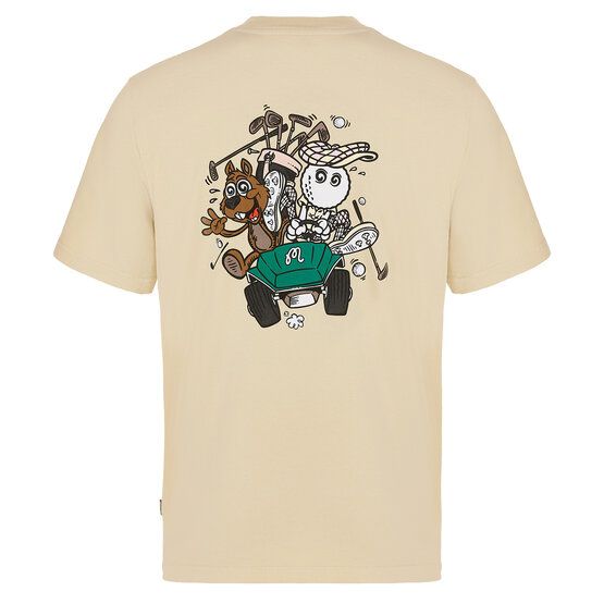 Malbon TWO MAN SCRAMBLE T-SHIRT sand