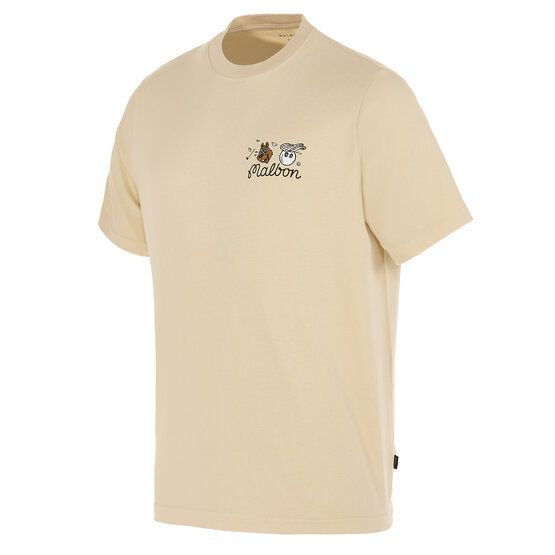 Malbon TWO MAN SCRAMBLE T-SHIRT sand