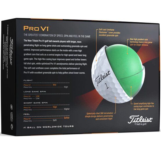 Titleist Golfové míčky Pro V1 Prior Gen bílá