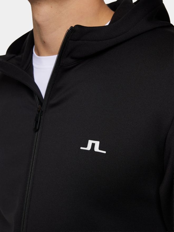 J.Lindeberg Aerial Full Zip Hood Stretch Jacke schwarz