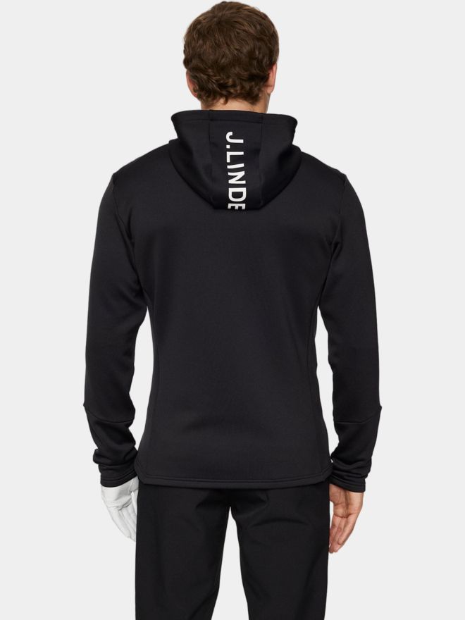 J.Lindeberg Aerial Full Zip Hood Stretch Jacke schwarz