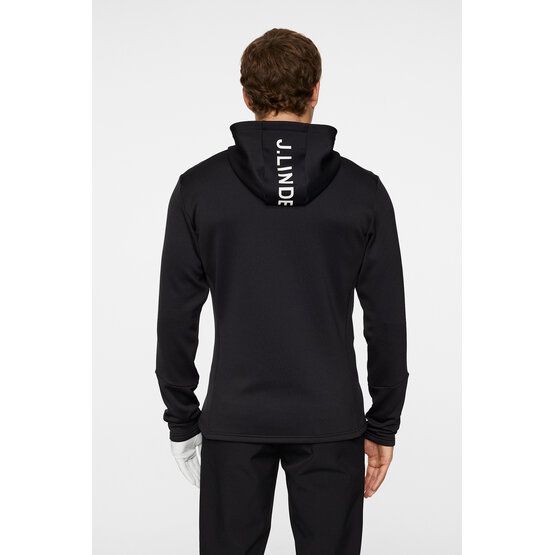 J.Lindeberg Aerial Full Zip Hood Stretch Jacke schwarz
