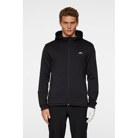J.Lindeberg Aerial Full Zip Hood Stretch Jacke schwarz