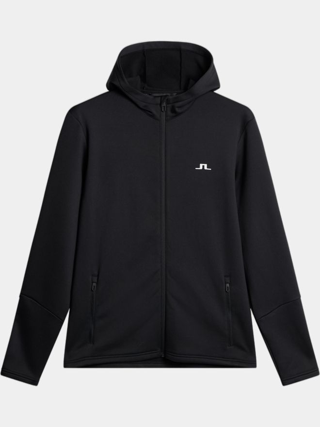 J.Lindeberg Aerial Full Zip Hood Stretch Jacke schwarz
