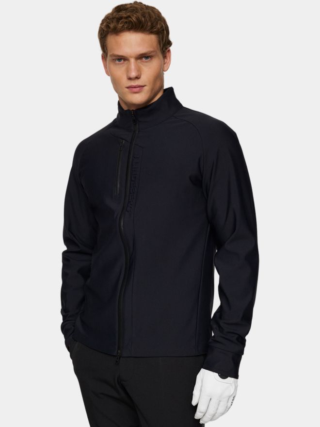 J.Lindeberg Tayler Zip Mid Layer Stretch Jacke schwarz