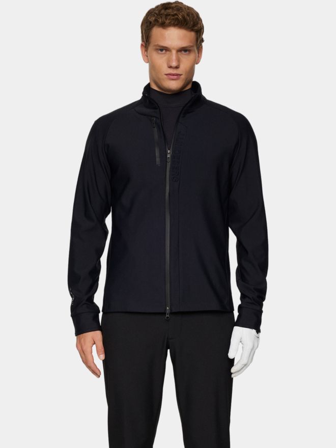 J.Lindeberg Tayler Zip Mid Layer Stretch Jacke schwarz