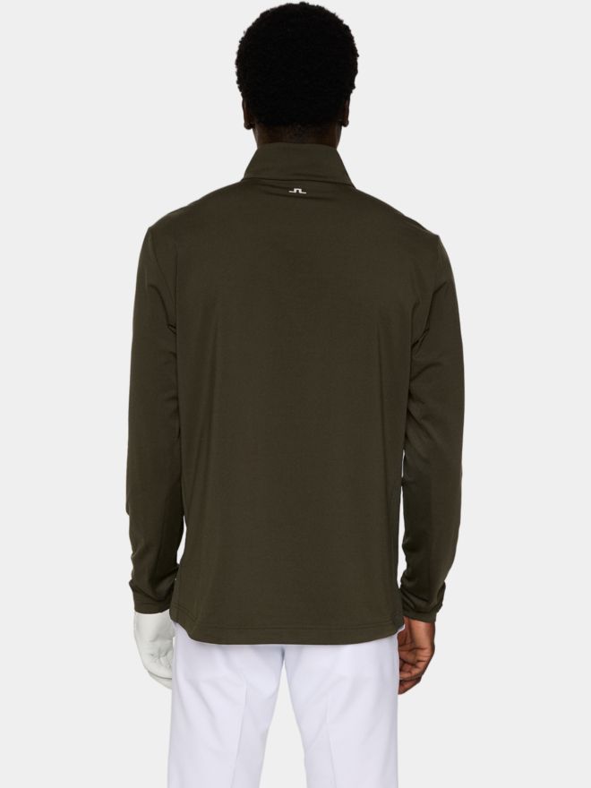 J.Lindeberg Tour Tech Stretch Midlayer oliv
