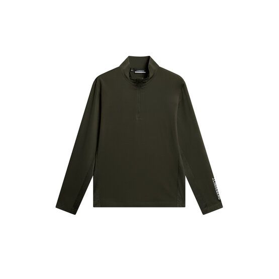 J.Lindeberg Tour Tech Stretch Midlayer olivová