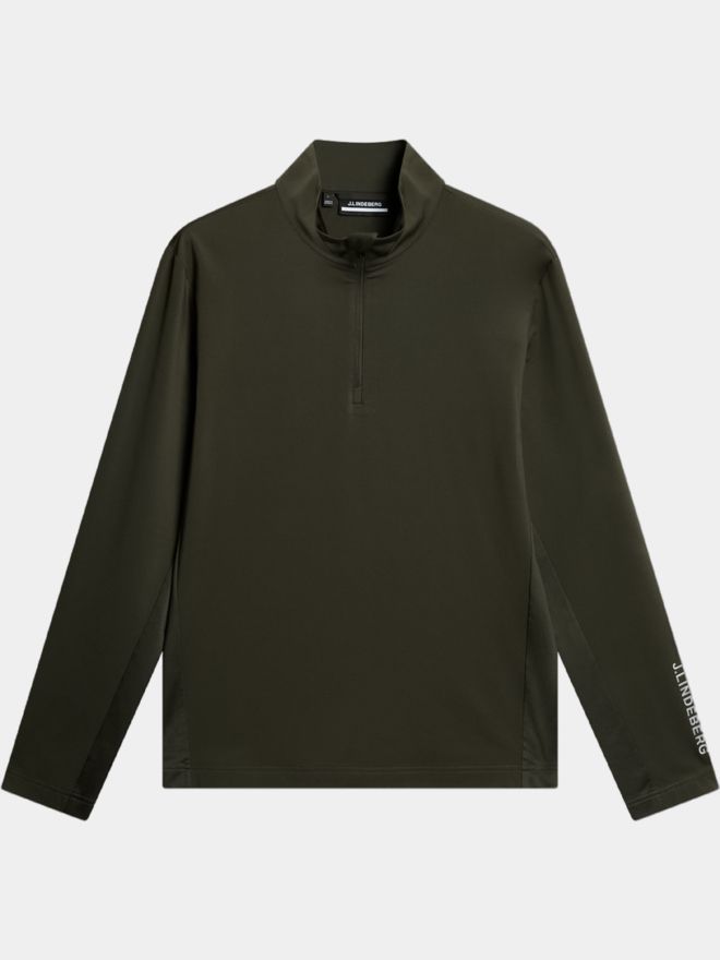 J.Lindeberg Tour Tech Stretch Midlayer oliv