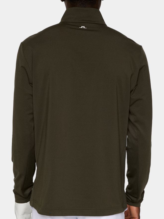 J.Lindeberg Tour Tech Stretch Midlayer oliv