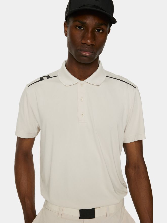 J.Lindeberg Lionel Halbarm Polo beige